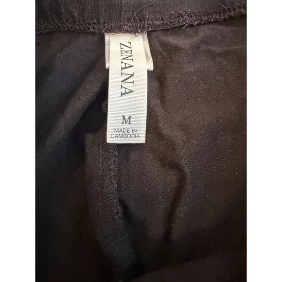 Zenana Basic Black Bike Shorts - High Waisted - Size Medium 2 AVAILABLE - Picture 3 of 5